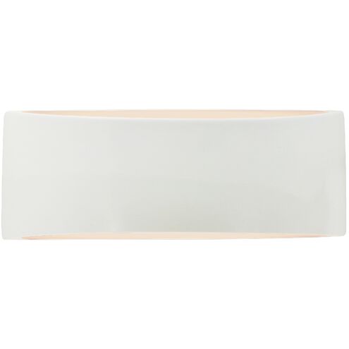 Ambiance LED 13 inch Gloss White ADA Wall Sconce Wall Light