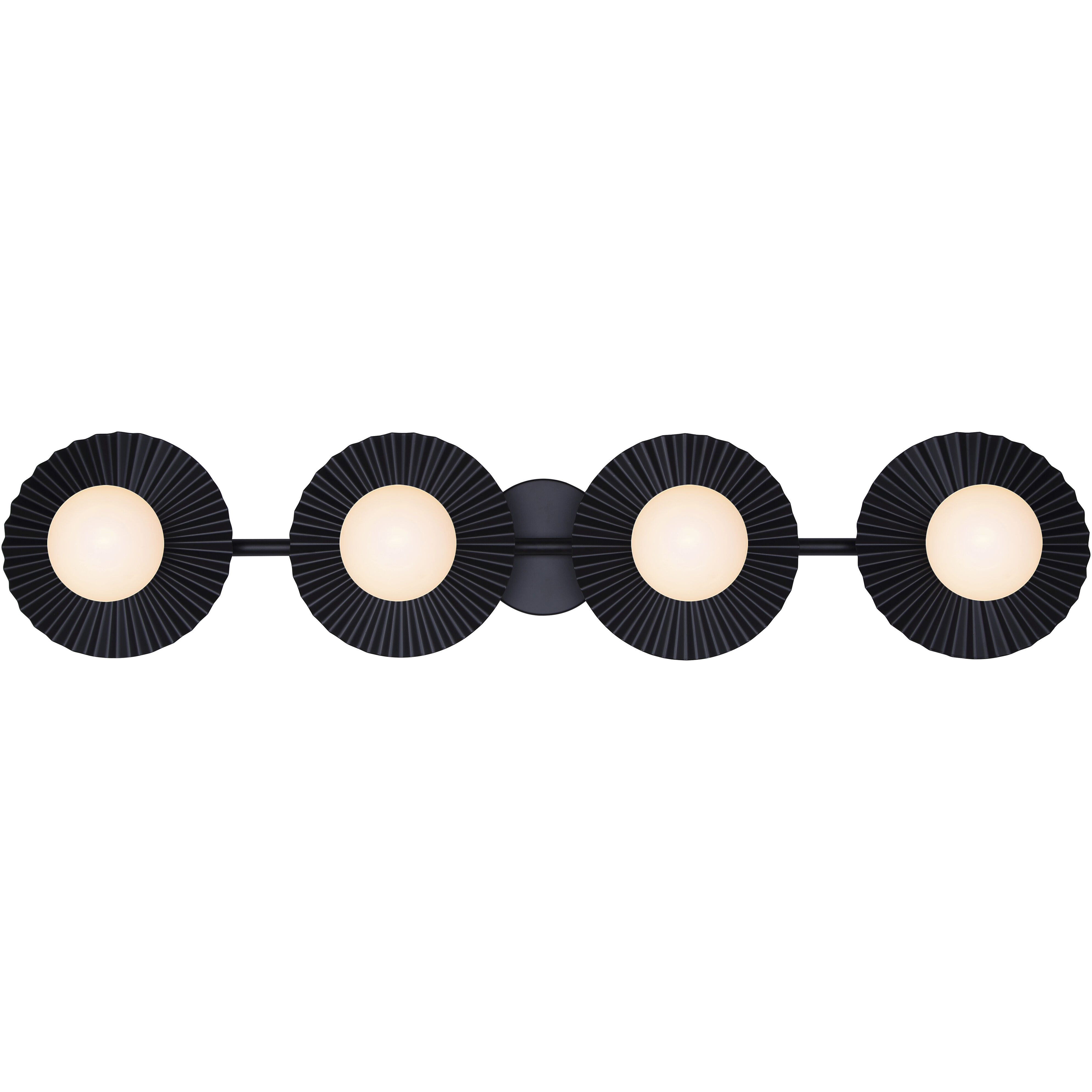 Payton 4 Light 38.75 inch Black Vanity Light Wall Light