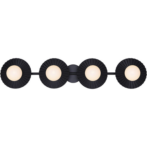 Payton 4 Light 38.75 inch Black Vanity Light Wall Light