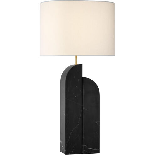 Visual Comfort Signature Collection Kelly Wearstler Savoye 34 inch 15.00 watt Black Marble Right Table Lamp Portable Light, Large KW3931BM-L - Open Box