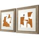 Abstract Collection Orange Framed Art