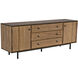 Boston 84 X 20 inch Dark Walnut with Matte Black Sideboard