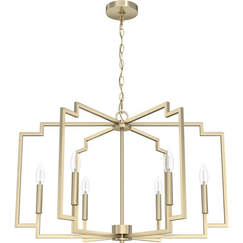 Zoanne 6 Light 30 inch Alturas Gold Chandelier Ceiling Light