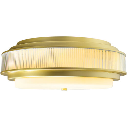 Valdivia 5 Light 22 inch Satin Gold Flush Mount Ceiling Light