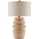 Kavala 33 inch Satin Black/Natural Abaca Rope Table Lamp Portable Light