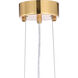 Canada 4 Light 12 inch Gold Pendant Ceiling Light