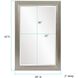 Avery 42 X 28 inch Glossy Nickel Wall Mirror