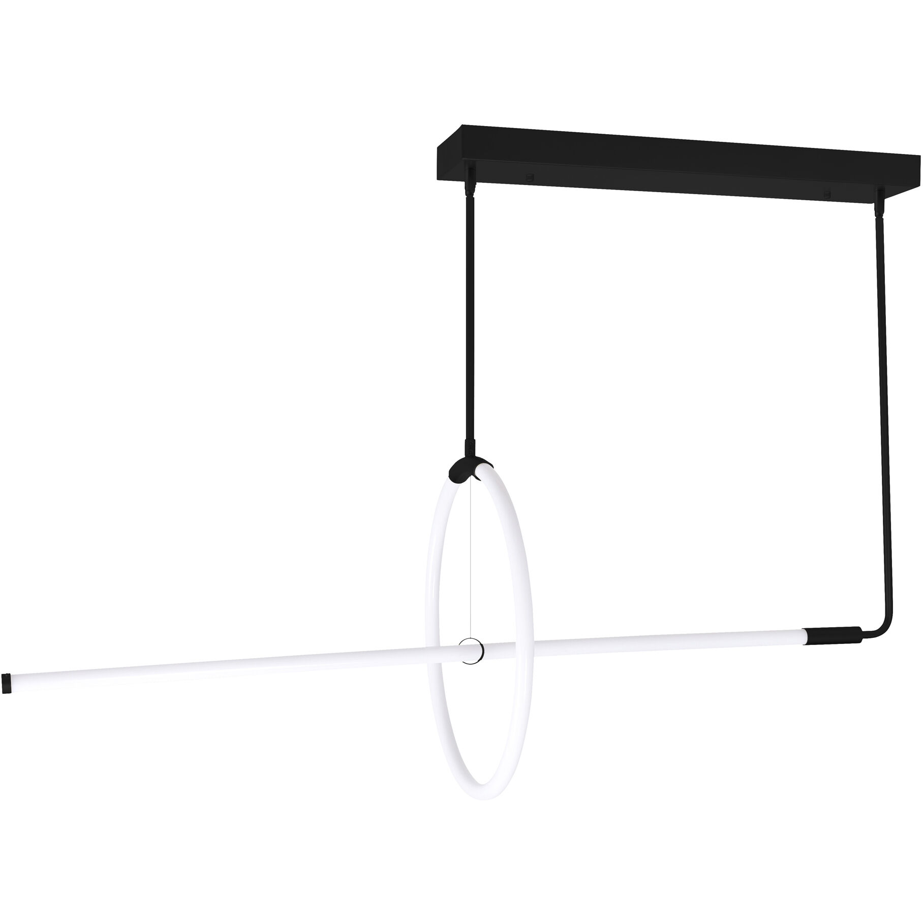 Hoops LED 40 inch Black Island/Pool Table Light Ceiling Light