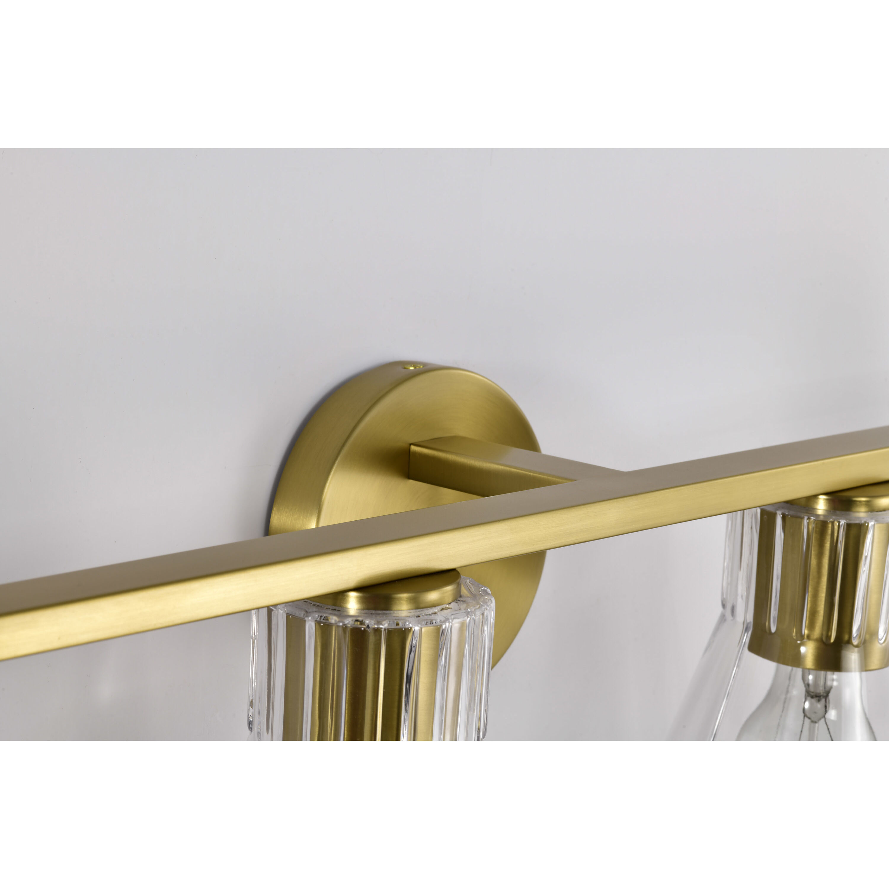 Gianna 33.25 inch Vintage Brass Vanity Wall Light