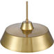 Gilman 1 Light 16 inch Satin Brass Pendant Ceiling Light