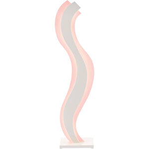 Miami Beach 60 inch 45 watt Blush Pink/White Illuminated Floor Accessory Portable Light, Sasha Bikoff Collection