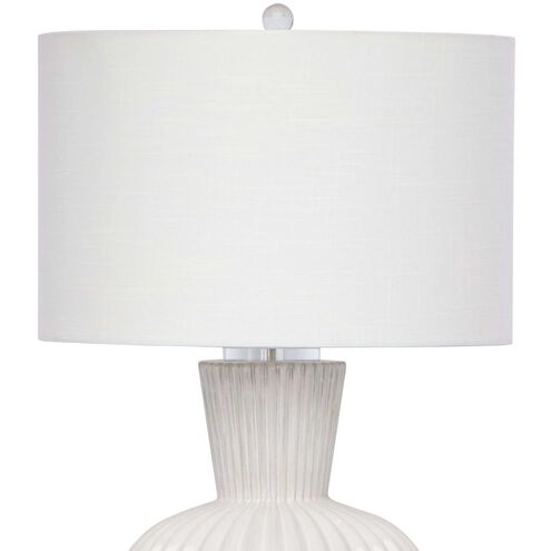 Madrid 30 inch 150.00 watt White Table Lamp Portable Light