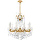 La Scala 10 Light 28 inch Heirloom Gold Chandelier Ceiling Light in Heritage, Heirloom Gold Cast