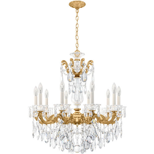 La Scala 10 Light 28 inch Heirloom Gold Chandelier Ceiling Light in Heritage, Heirloom Gold Cast