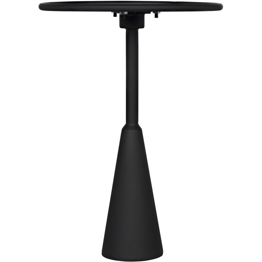 Hiro 24.5 X 17 inch Matte Black Side Table