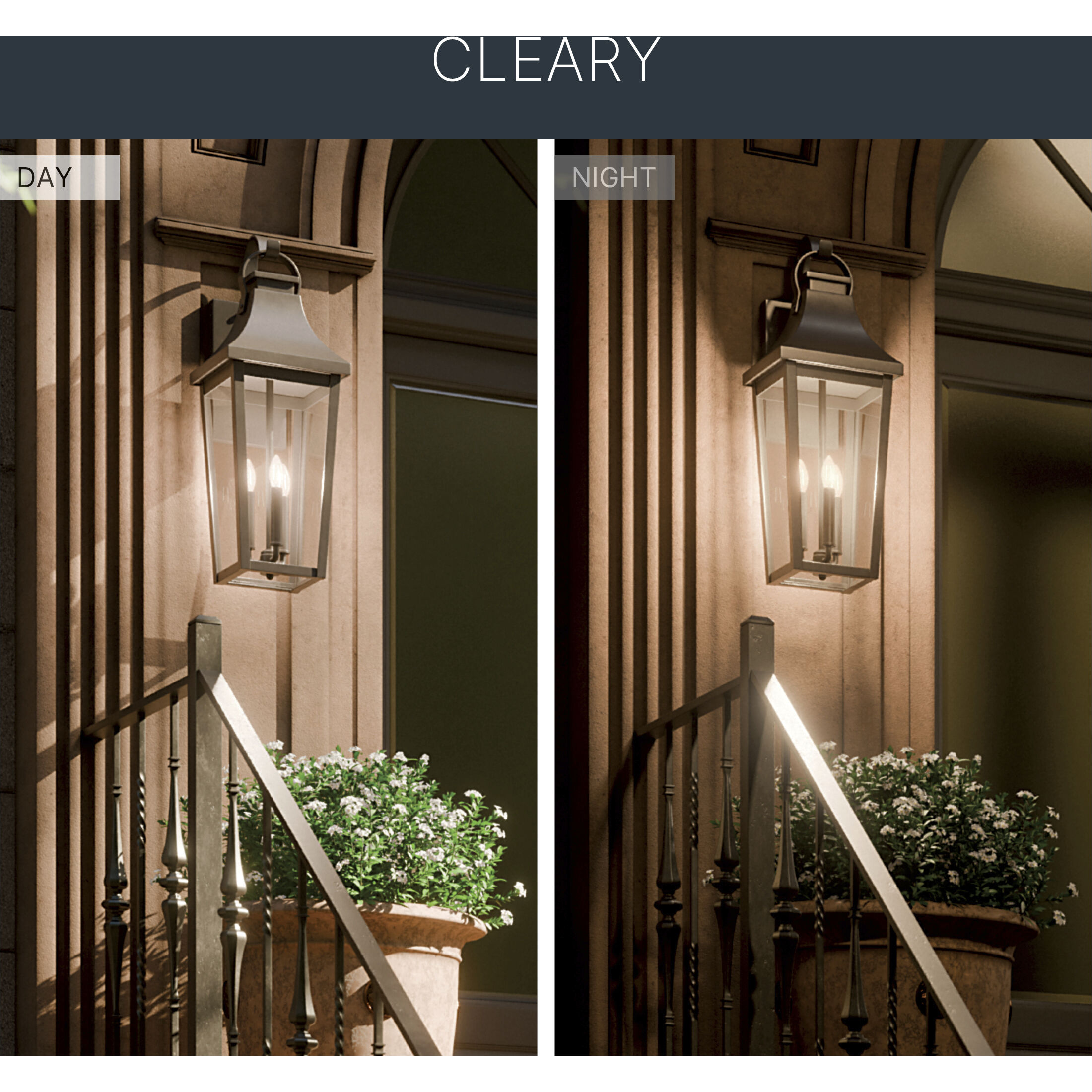 Cleary 3 Light 30 inch Olde Bronze Outdoor Wall Light