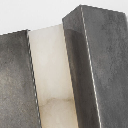 Anne-Marie Barton Austera Sconce Wall Light in Mottled Pewter