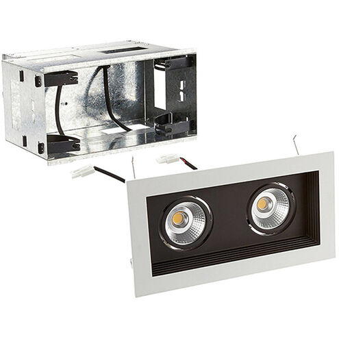 WAC Lighting Mini LED Multiple Spots LED Black Multiple Recessed Trim in 3000K, Wide MT-3LD211R-W930-BK - Open Box
