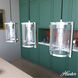 Astwood 3 Light 9 inch Polished Nickel Linear Cluster Pendant Ceiling Light