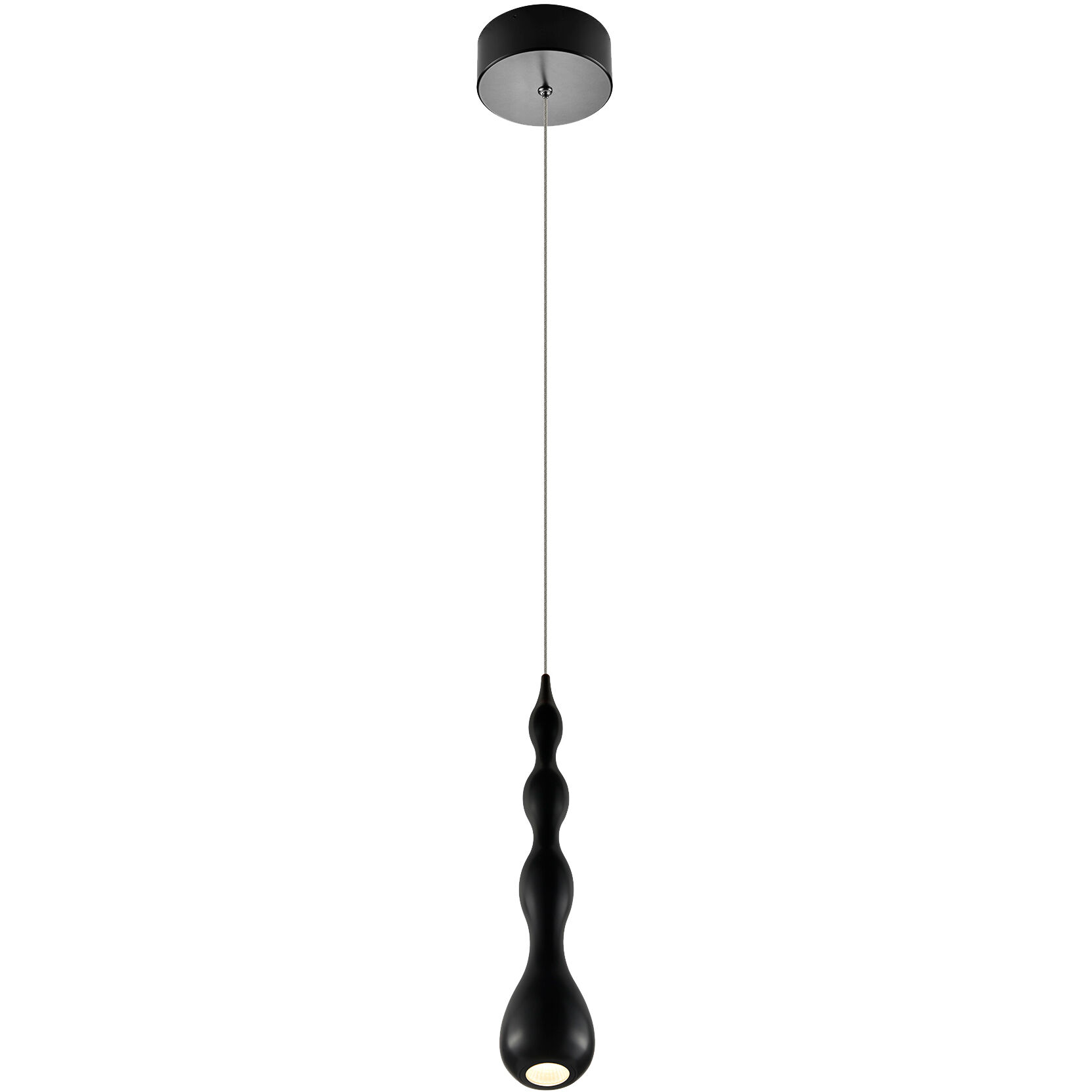 Polaris 5.25 inch Black Pendant Ceiling Light