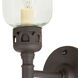 Traditional Brass 1 Light 5 inch Oil Rubbed Bronze Wall Sconce Wall Light