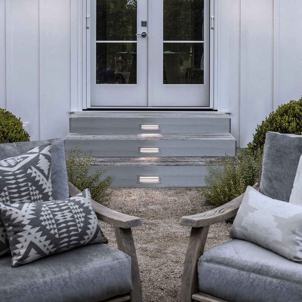 Sparta Dash 12v 5.00 watt Stainless Steel Landscape Brick Light, Louvered