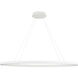 Ovale LED 40 inch White Linear Pendant Ceiling Light