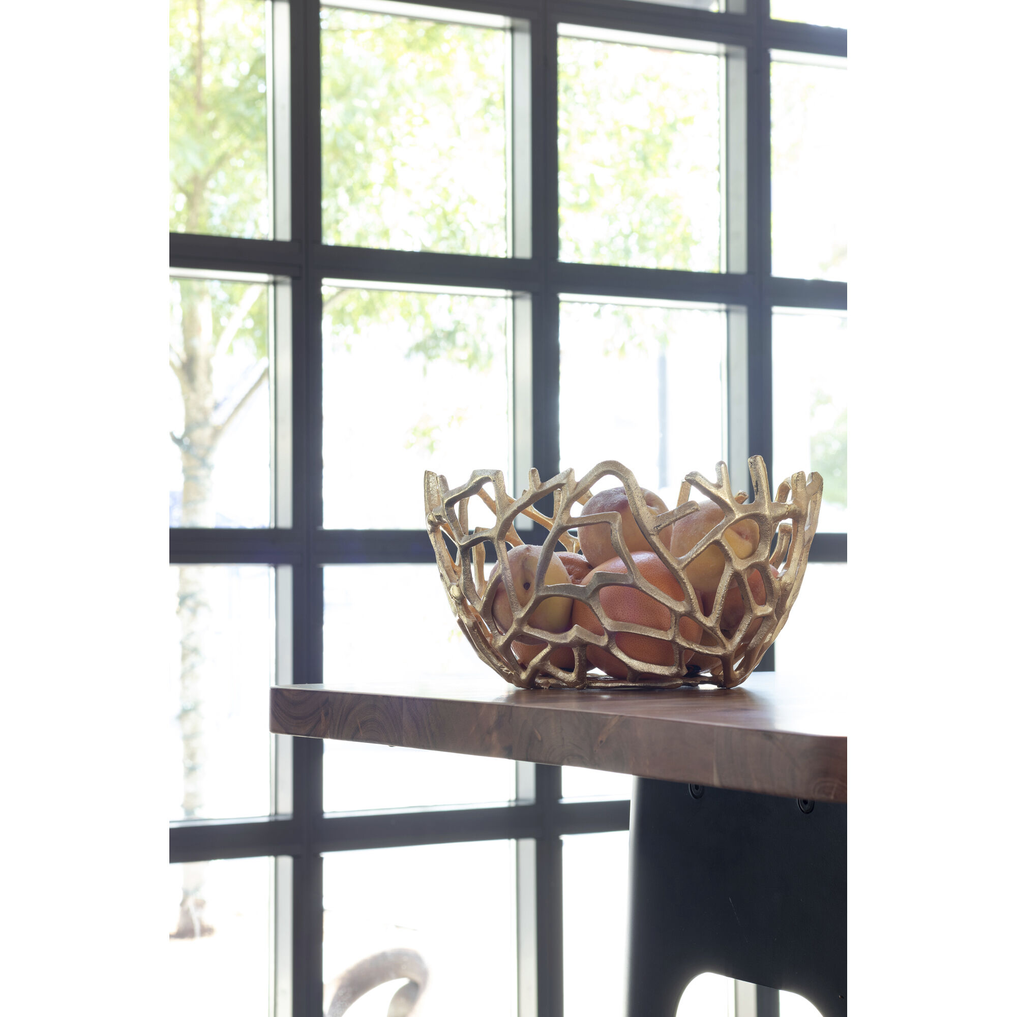 Nest 15 X 8 inch Bowl in Gold, Set of 2