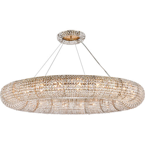 Paris 24 Light 59 inch Brass Chandelier Ceiling Light