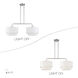 Manorwood 2 Light 35 inch Brushed Nickel Linear Chandelier Ceiling Light