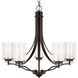 Elmwood Park 5 Light 26 inch Bronze Chandelier Ceiling Light