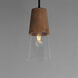 Carpenter 1 Light 6.5 inch Walnut and Black Mini Pendant Ceiling Light