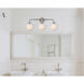 Hanson 3 Light 28 inch Polish Nickel Bath Sconce Wall Light