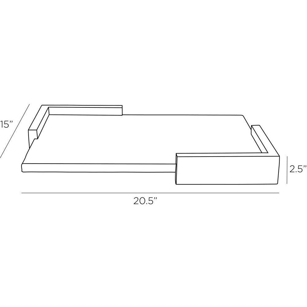 Odin 20.5 X 2.5 inch Ivory Tray