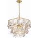Elsa 3 Light 20 inch Antique Gold Chandelier Ceiling Light