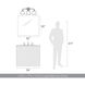 Dorinda Vanity Wall Light in Matte Black
