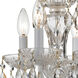 Welton 4 Light 11 inch Wet White Mini Chandelier Ceiling Light in Clear Swarovski Strass