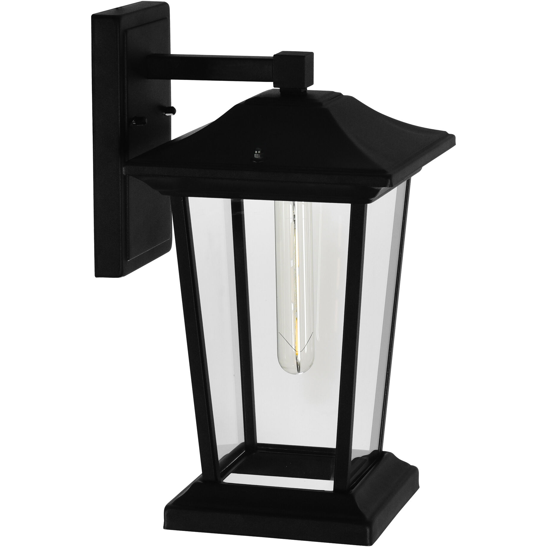 Leawood 1 Light 15.3 inch Black Outdoor Wall Light