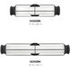 Saylor LED 17 inch Black Bath Light Wall Light, Vertical
