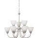 Tia 9 Light 25.98 inch Matte Nickel Chandelier Ceiling Light