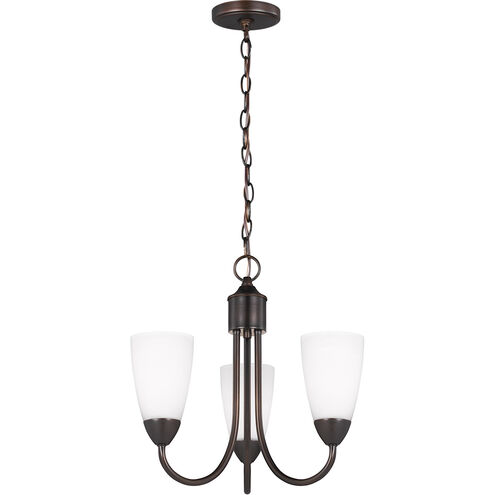 Seville 3 Light 17 inch Bronze Chandelier Ceiling Light