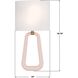 Jori Bath Wall Light in Aged Brass and Blush