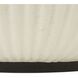 Etta 48 inch Ivory and Blackened Bronze Outdoor Coffee Table