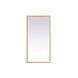 Pier 30 X 20 inch Brass LED Mirror