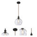 Ballston Athens 1 Light 8 inch Oil Rubbed Bronze Mini Pendant Ceiling Light in Seedy Glass, Ballston