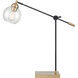 Boudreaux 20 inch 60.00 watt Aged Brass with Matte Black Desk Lamp Portable Light
