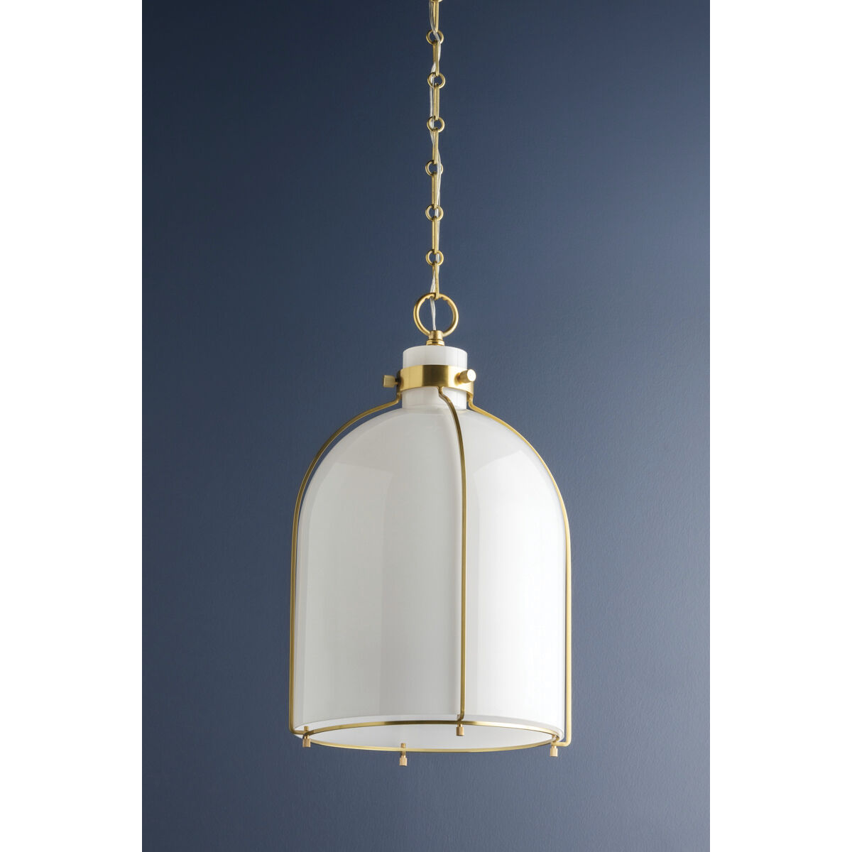Eldridge 1 Light 14 inch Aged Brass Pendant Ceiling Light