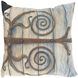 Garden Gate 24 X 24 inch Brown with Cream Accent Pillow