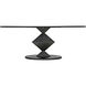 Katana 79 X 49 inch Matte Black Dining Table, Oval