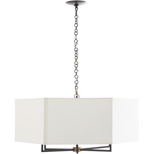 Oxford 6 Light 32 inch Bronze Chandelier Ceiling Light